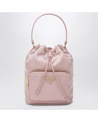 Prada - Duecolor Bucket Bag Peach - Lyst
