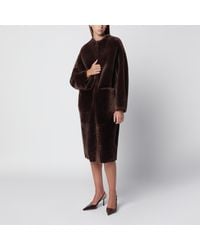 Blancha - Oak Reversible Shearling Coat - Lyst
