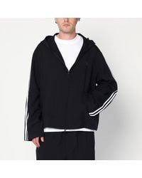 Y-3 - 3-Streifen Schwarzer Reißverschluss/Cardigan - Lyst