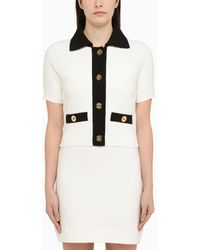 Patou - Cotton Cardigan With Gold Buttons - Lyst