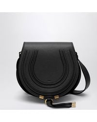 Chloé - Borsa Saddle Marcie Nera - Lyst