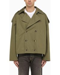 Loewe - Balloon Double-breasted Jacket In Cotton - Lyst