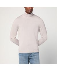 Drumohr - Greige Wool Turtleneck - Lyst
