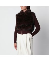 Source Unknown - Meti Cardigan With Faux-Fur Insert - Lyst