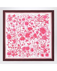 Gucci - Floral-Print Silk Scarf - Lyst