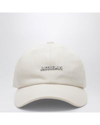 Jacquemus - Cappello Da Baseball Bianco Con Logo - Lyst