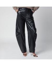 ROTATE BIRGER CHRISTENSEN - Lamb Leather Cargo Trousers - Lyst