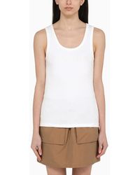 Moncler - Tank Top With Logo - Lyst