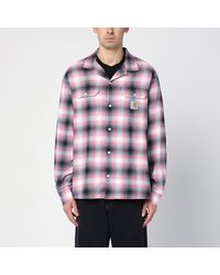 Carhartt - L/s Blanchard Pink Checked Cotton Shirt - Lyst