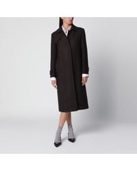Tagliatore - Single-Breasted/ Houndstooth Wool Coat - Lyst