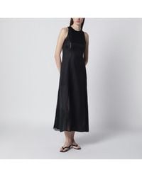 Loulou de Saison - Robe Iraka En Twill De Soie Noire - Lyst