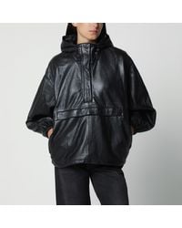 Rohe - Oversize-Anorak Aus Schwarzem Leder - Lyst
