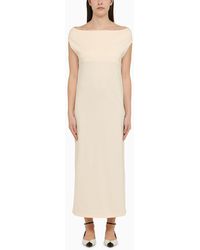 Loulou Studio - Martial Midi Dress In Ivory Cotton - Lyst