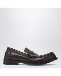 Loewe - Mokassins Bobine Aus Glänzendem Kalbsleder, Dunkelbraun - Lyst
