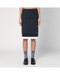 Miu Miu - Skirt With Double Layer - Lyst