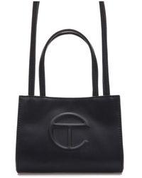 Telfar Shopping Bag Small Navy - Black
