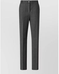 Pinko - Tailored Straight Leg Pants Belt Loops - Lyst
