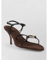 Chloé - Leather Multi Strap Sandals - Lyst