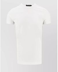 Dolce & Gabbana - Ribbed Cotton Crew-Neck T-Shirt - Lyst