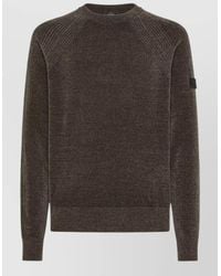 Peuterey - Crew Neck Sweater Long Sleeves Ribbed Trims - Lyst