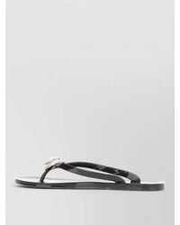 Mach & Mach - Pvc Thong Sandals Embellished Detail Flat Sole - Lyst
