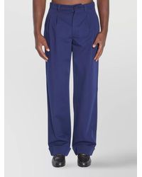 Valentino Garavani - Cotton Straight-Leg Trousers - Lyst
