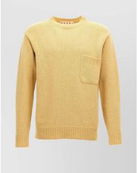 Marni - Wool Crew-Neck Long-Sleeve Jumper - Lyst