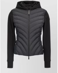 Moncler - Zip-Up Jacket Hooded Design Quilted Front - Lyst
