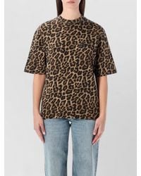 Anine Bing - Oversized Leopard-Print Cotton T-Shirt - Lyst