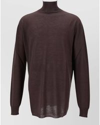 Rick Owens - Wool Oversized Turtleneck Jumper - Lyst