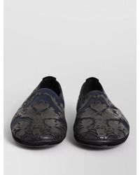 Dolce & Gabbana - Leather Jacquard Slippers - Lyst