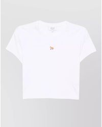 Maison Kitsuné - Fox Cub Cotton T Shirt Crew Neck - Lyst