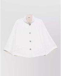 Moorer - Omnia Dwb Coat High Collar Wide Sleeves - Lyst