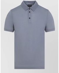 Giorgio Armani - Virgin Wool Regular-Fit Short-Sleeve Polo Shirt - Lyst