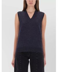 Maison Margiela - Wool V-Neck Vest - Lyst
