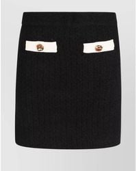 Self-Portrait - Alpaca Blend Slim-Fit Knitted Mini Skirt - Lyst