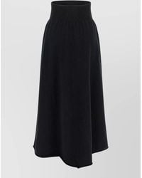 Extreme Cashmere - Cashmere Blend High-Rise Flared Maxi Skirt - Lyst