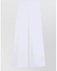 Max Mara - High Rise Pants Side Pockets Wide Leg - Lyst