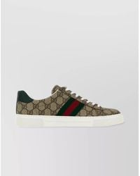Gucci - Gg Supreme Lace-Up Sneakers - Lyst