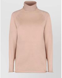 Kiton - Ribbed Cashmere Turtleneck Sweater With Long Sleeves - Lyst