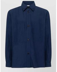 Laneus - Overshirt Jacket Chest Pockets Collar - Lyst