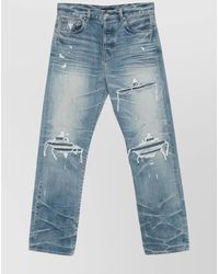 Amiri - Straight-Leg Distressed Jeans Belt Loops - Lyst