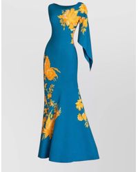Etro - One Shoulder Floral Print Evening Dress - Lyst
