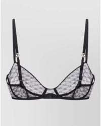 Elisabetta Franchi - Sheer Bra Adjustable Straps Lingerie Piece - Lyst