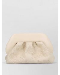 THEMOIRÈ - Bios Clutch Bag Embroidery Textured Design Strap - Lyst