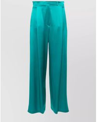 Max Mara - Silk High-Rise Wide-Leg Trousers - Lyst