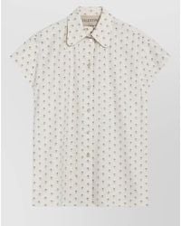 Valentino Garavani - Short Sleeve Floral Shirt - Lyst