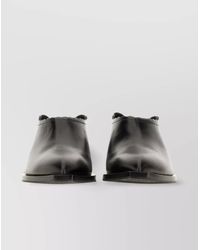 Moschino - Leather Cuban Heel Loafers - Lyst