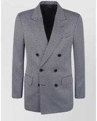 Tom Ford - Silk Jacquard Double-Breasted Blazer - Lyst