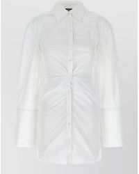 ROTATE BIRGER CHRISTENSEN - Waist Detailed Long Sleeve Shirt Dress - Lyst
